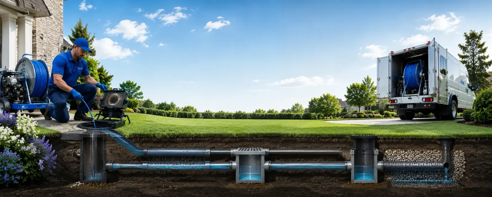 Outdoor drain cleaning information for Warriors Mark, PA